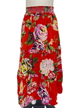 Alena Red Skirt