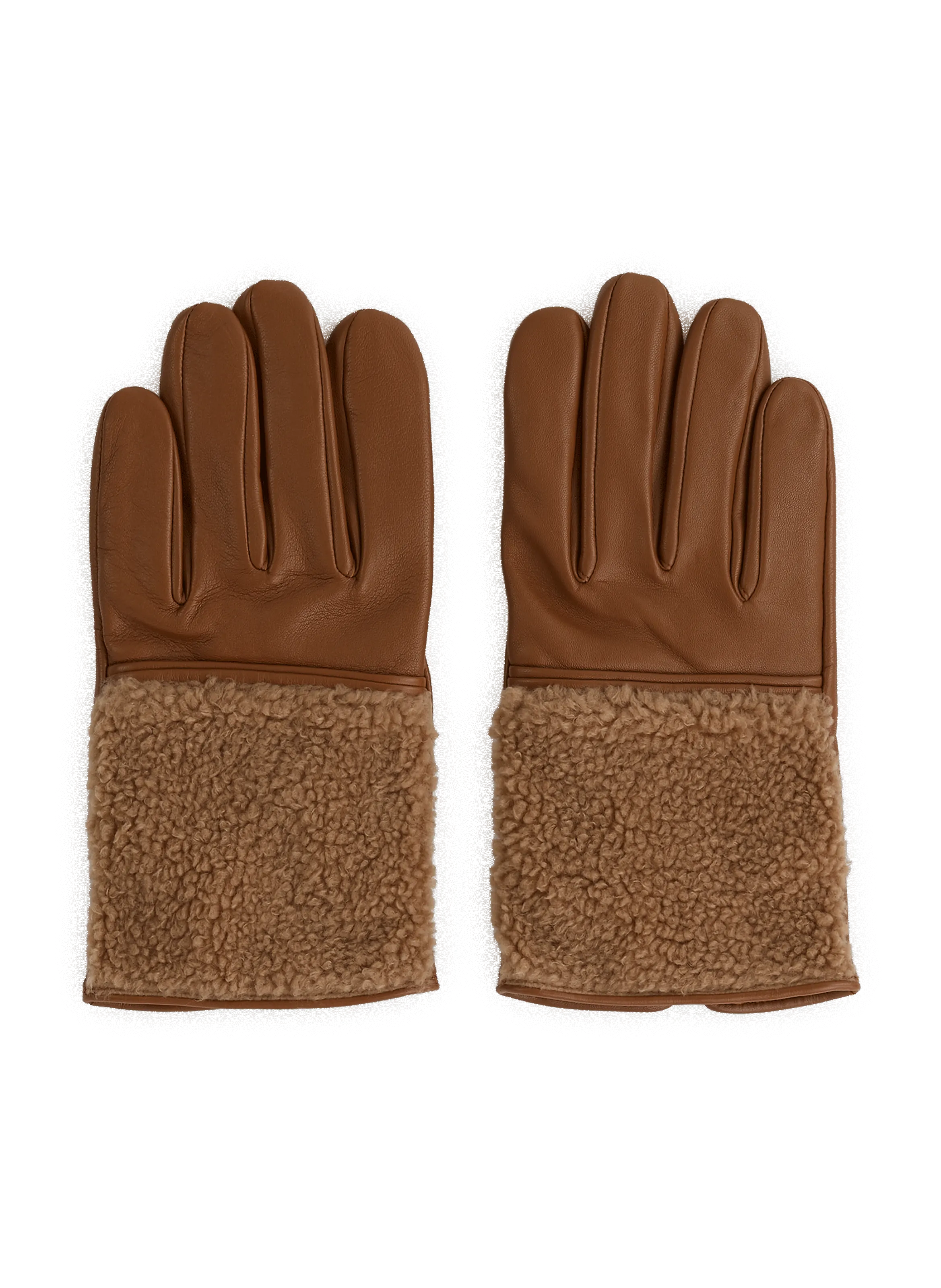 ARISTIDE  Leather gloves - Brown