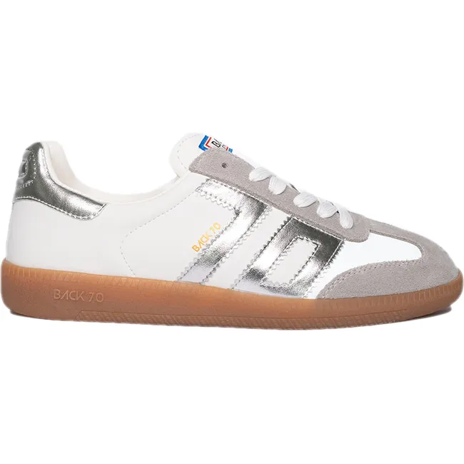 Back 70 Women's Cloud Suede Grey Metallic Sneaker