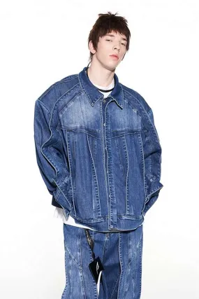 BNP Layered Washed Jeans Jacket