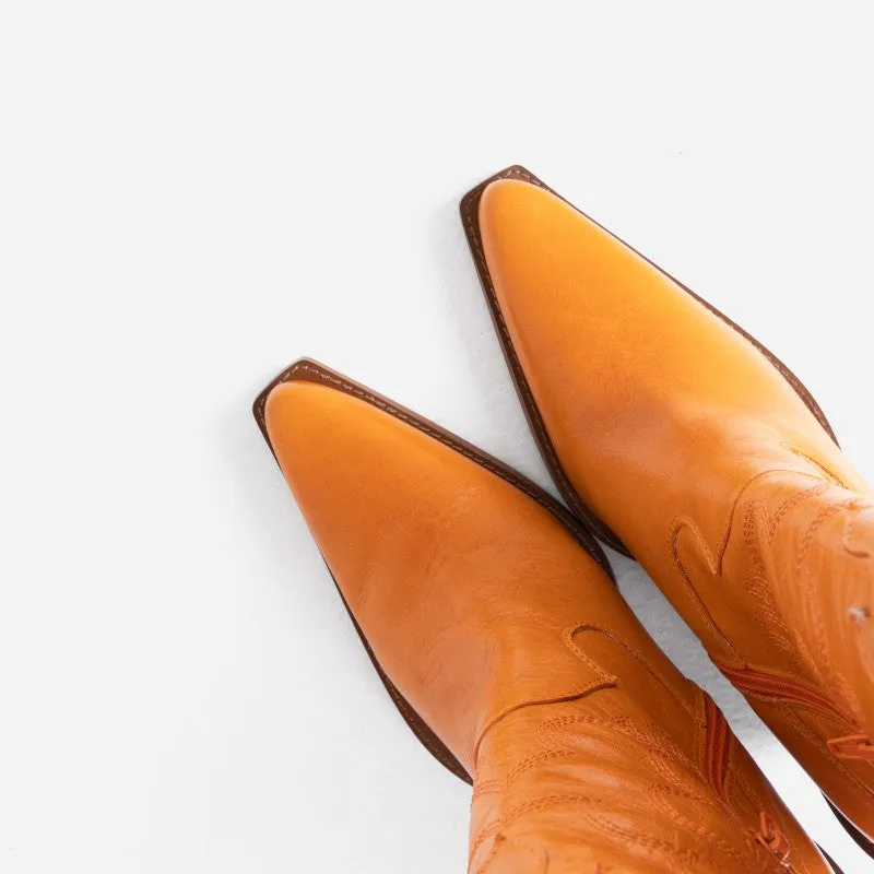 Bonderia Orange Western Boots