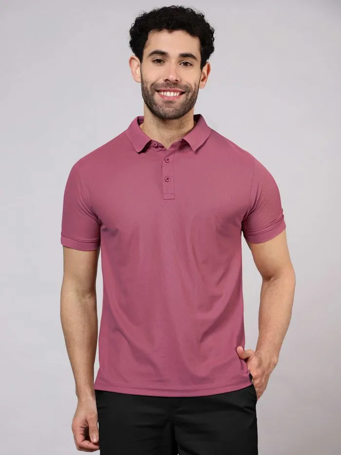 Buy Mauve Polo T-shirt Online in India - Beyoung