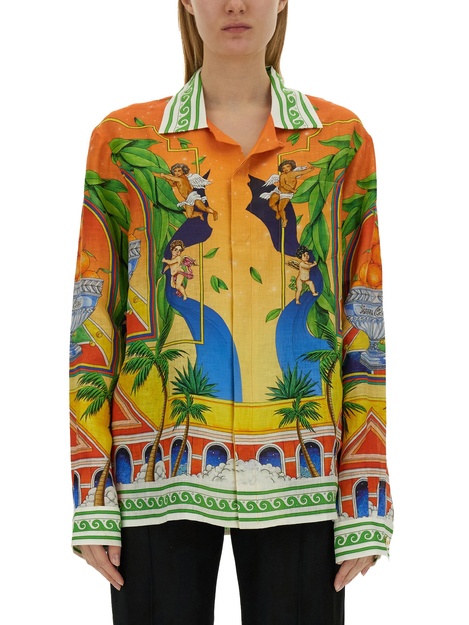 CASABLANCA    PRINTED SHIRT