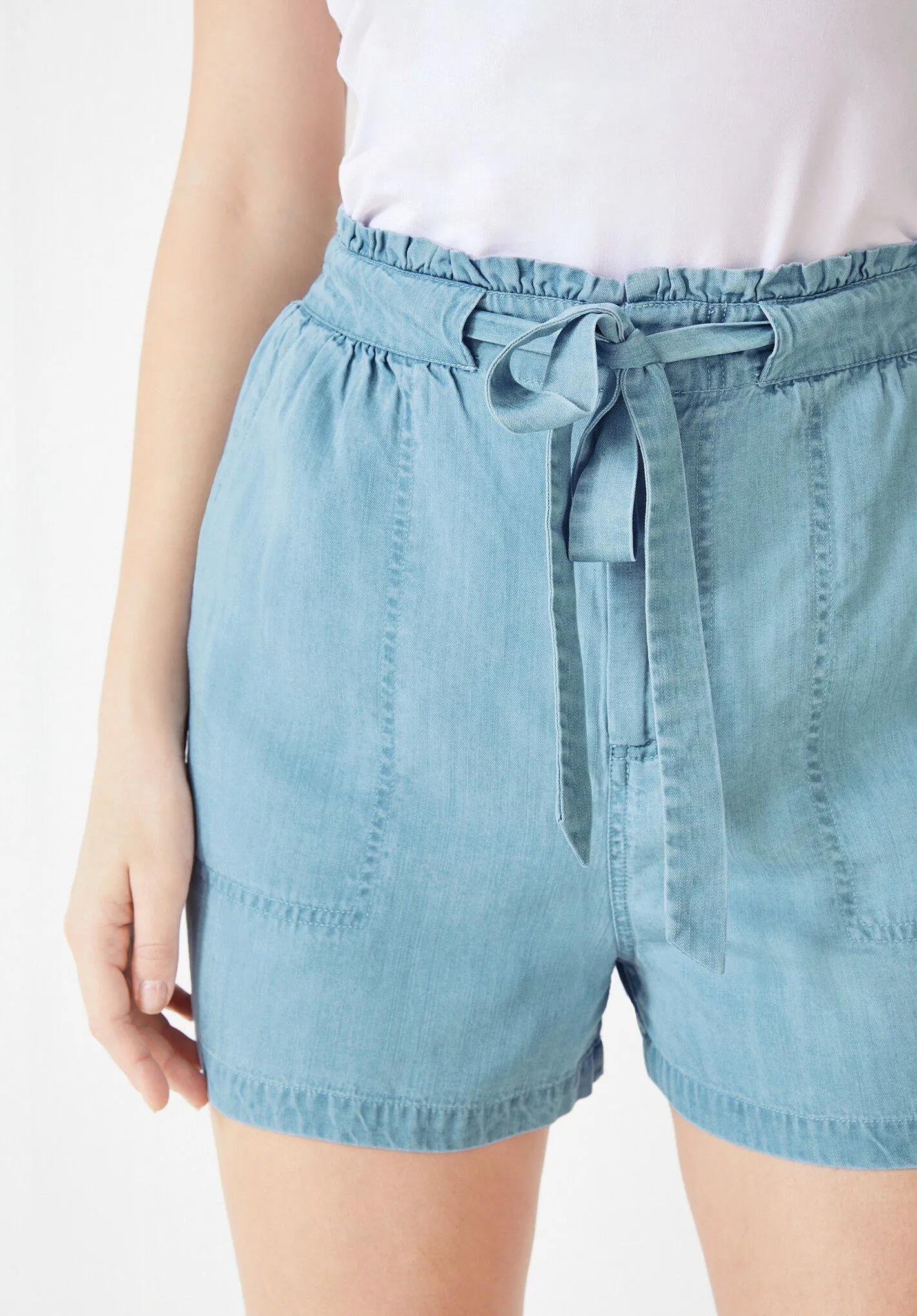 Chambray Shorts