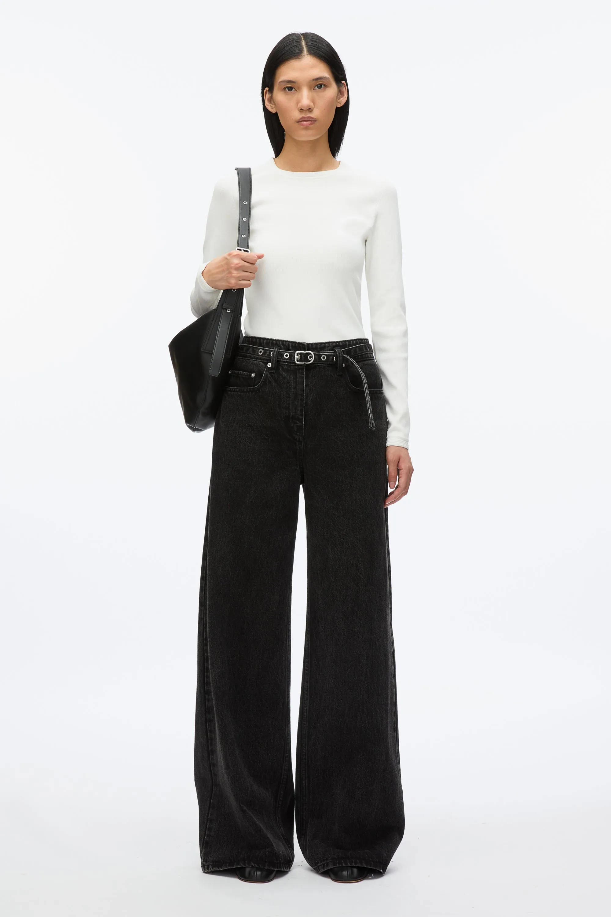 Compact Rib Long Sleeve Tee