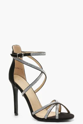 Diamante Cage Gladiator Sandals
