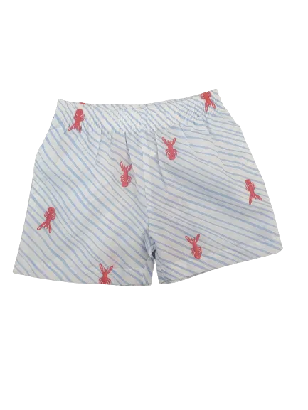 Embroidered Crawfish Shorts