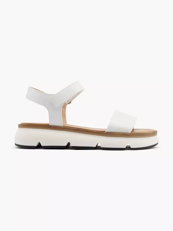 Graceland  White Flatform Sandal