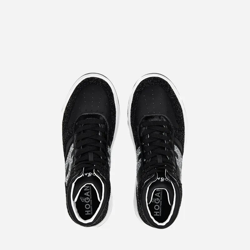 Hogan Sneakers High Top H630 Nero Argento