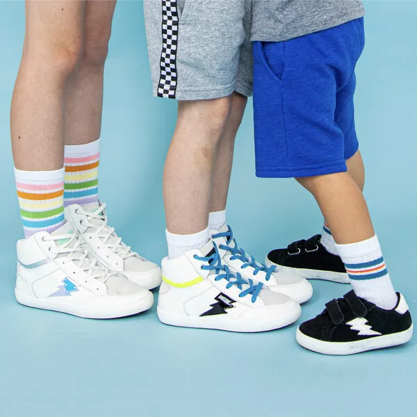 Little Chicken Mercury High Top Sneaker, White