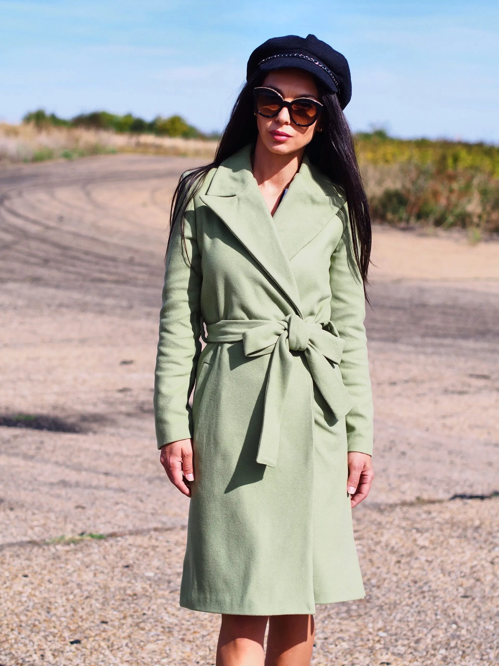 Long Wool coat women,Long cashmere coat,women wool coat, wool coat,Green cashmere coat,plus size wool coat,maxi coat,winter coat