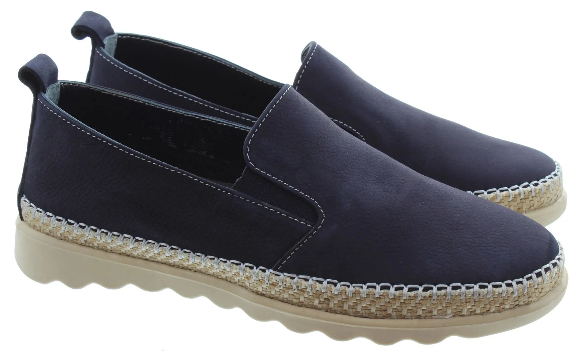 LUNAR Ladies Madrid Slip Ons In Navy