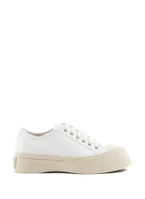 MARNI  Leather sneakers - White