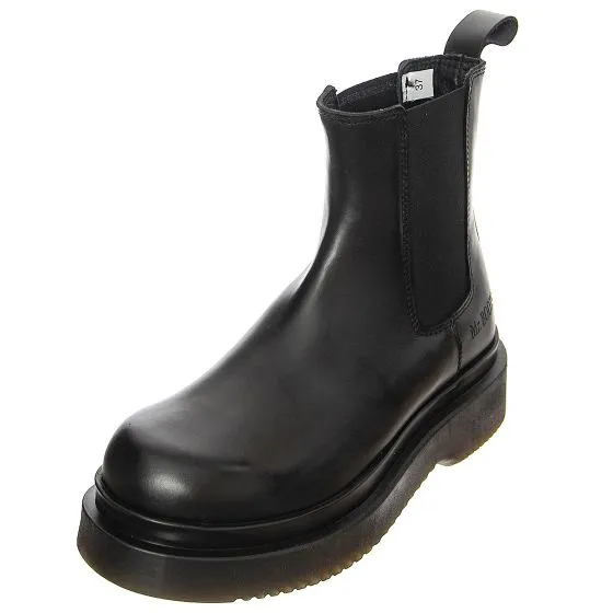 MR BOOTS Womens T 08 Smooth Greasy Black Boots