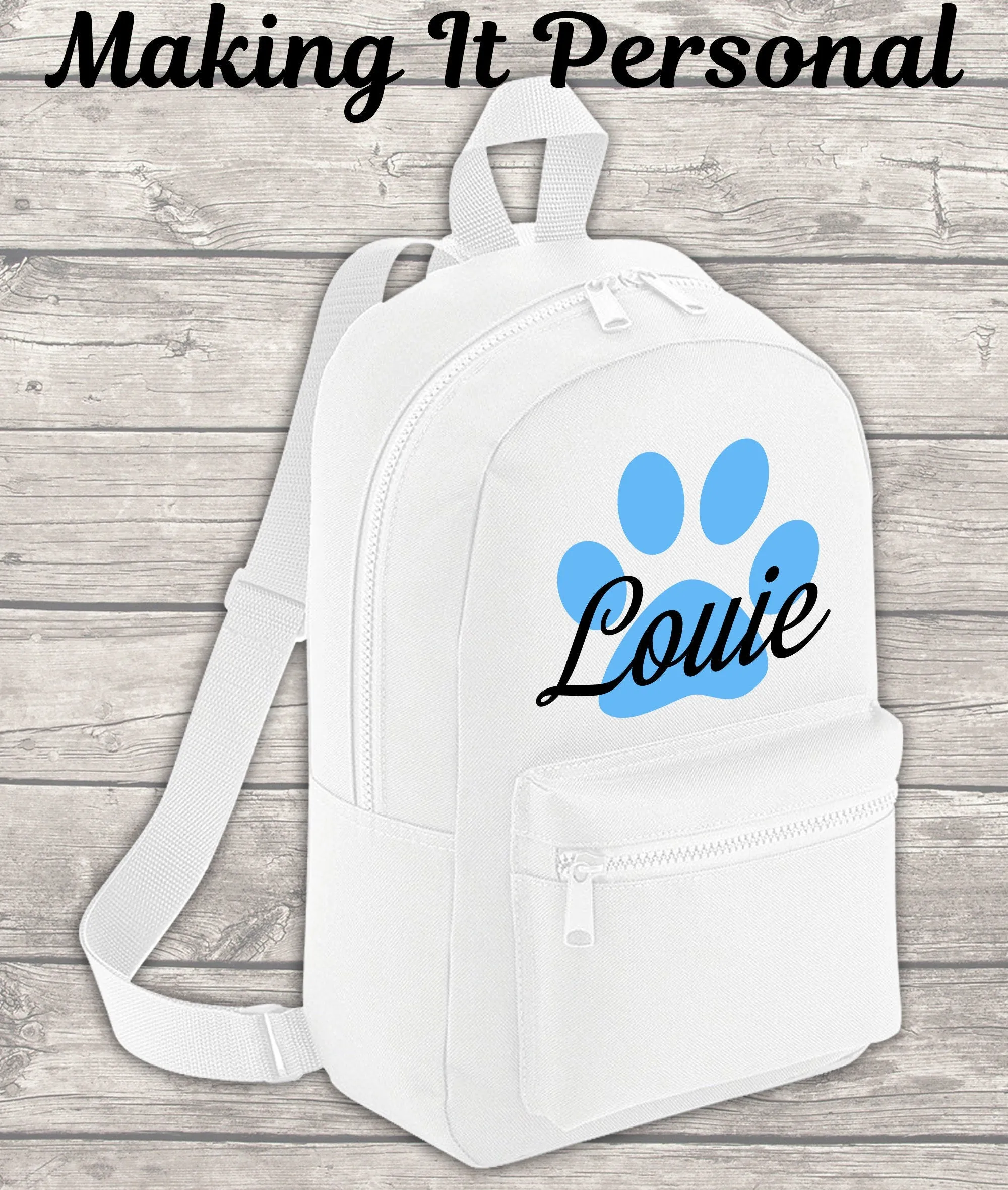 Personalised Mini Dog Backpack Puppy Backpack Doggy Day Care Bag Backpack Kids Backpack Child Backpack Toddler Puppy Dog