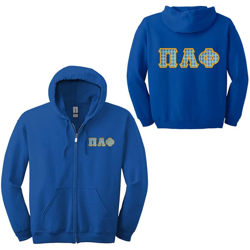Pi Lambda Phi Fraternity Full-Zip Hoodie - G186 - TWILL