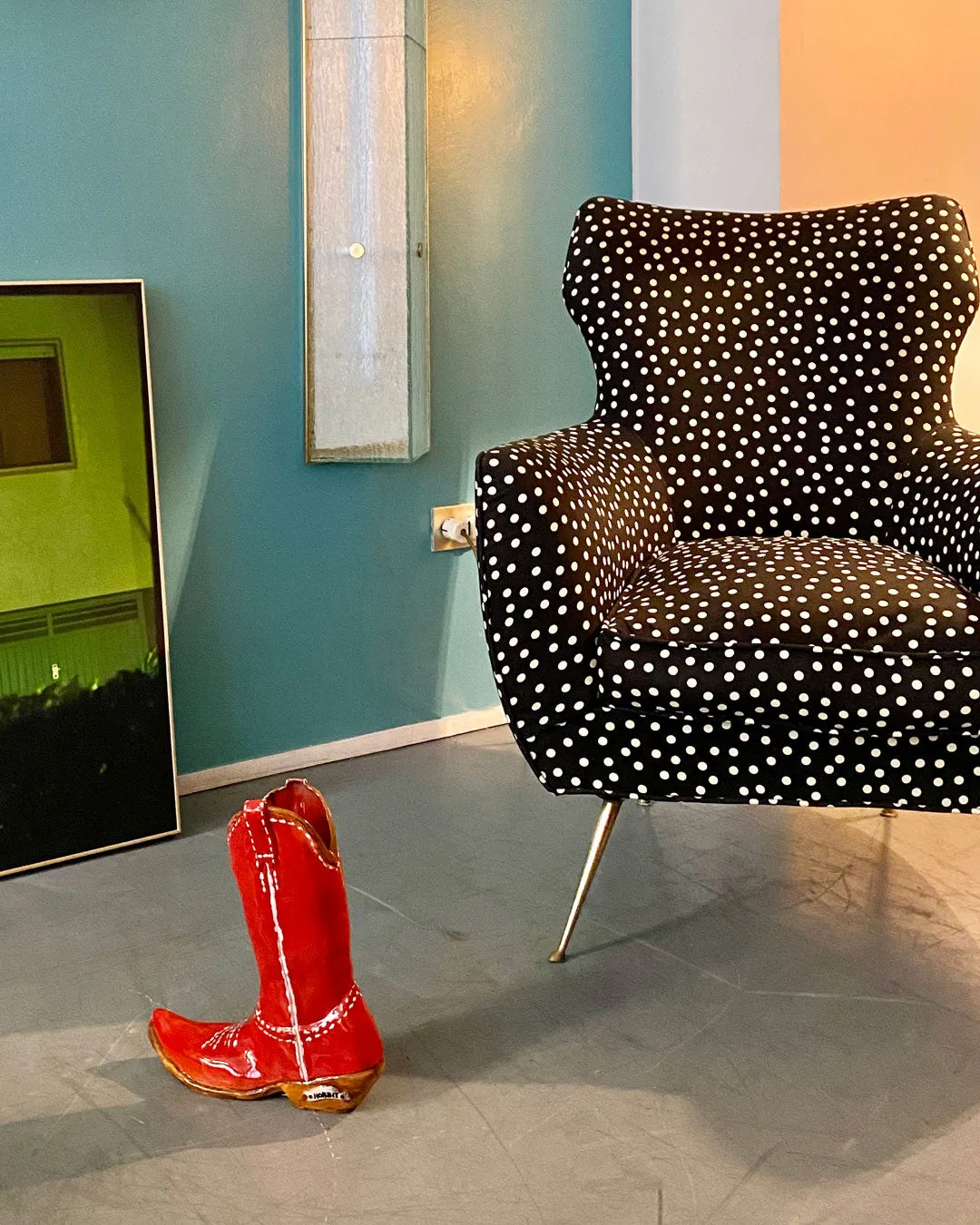 Texan Boot Vase