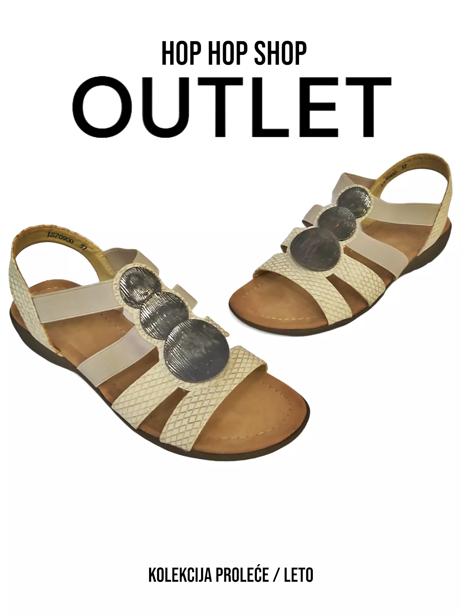 Women sandals LS70900 - BEIGE